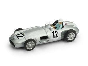 ブルム 1/43 メルセデスベンツ F1 W196 1955 イギリスGP 初優勝 スターリング モス フィギア付き BRUMM MERCEDES BENZ S.MOSS