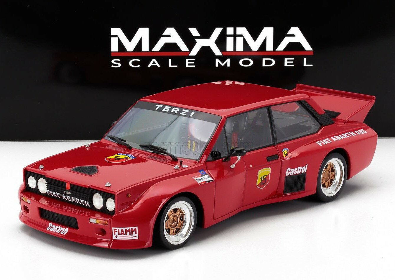 樂天商城 - MAXIMA 1/18 フィアット 131 アバルト SE035 1979 #15 レッド FIAT ABARTH TURBO VOLUMETRICO COMPETIZIONE レジンモデル 【国内在庫品】