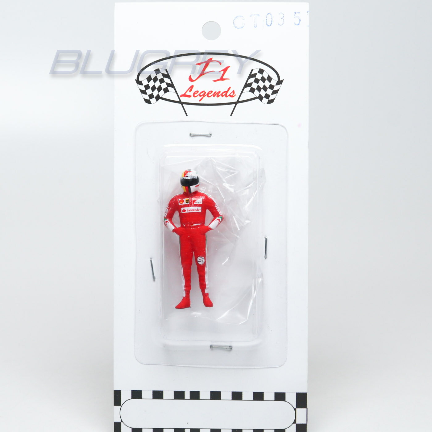 Cartrix 1/43 F1 ドライバー フィギア セバスチャン・ベッテル 2016 フェラーリ Sebastian Vettel Ferrari Figure レジンモデル