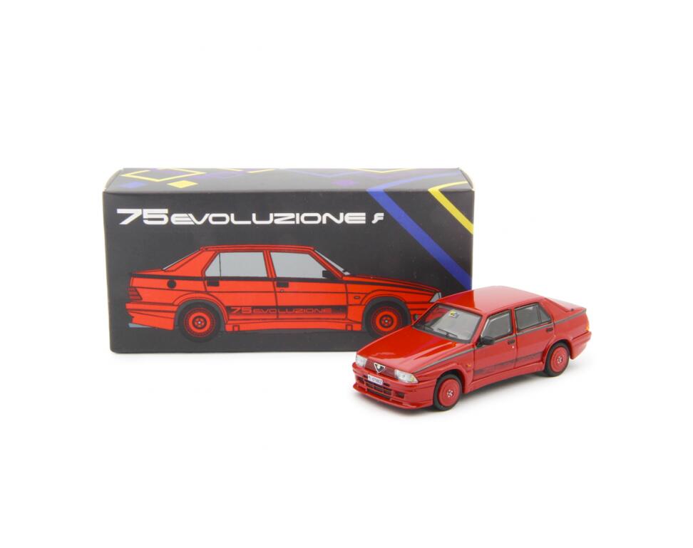 Rakuten - LAUDORACING 1/64 アルファロメオ 75 1.8i ターボ エヴォルツィオーネ 1987 レッド Alfa 75 Turbo Evoluzione 1987 Rosso 【国内在庫品】