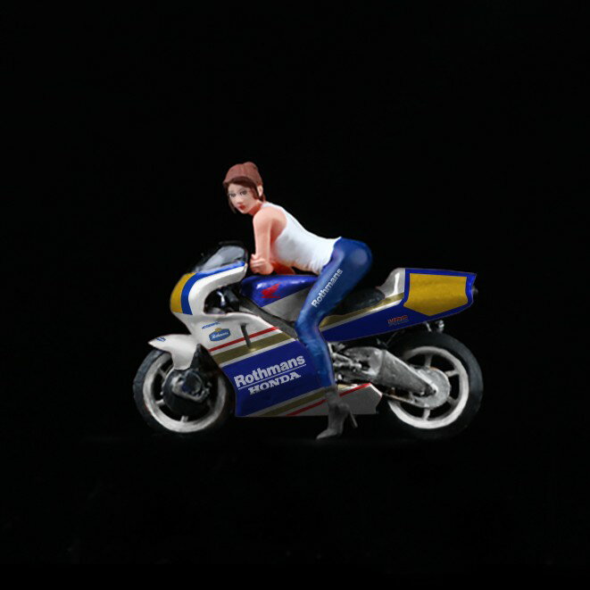 樂天商城 - MoreArt 1/64 ホンダ バイク ＆ ライダー フィギュア ロスマンズ HONDA NSR ROTHAMNS 【国内在庫品】