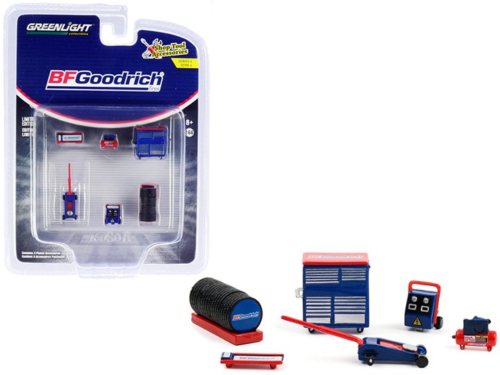 Rakuten - グリーンライト 1/64 ショップツール アクセサリー グッドリッチ GREENLIGHT Shop Tool Accessories Series 4 BF Goodrich 16080-B