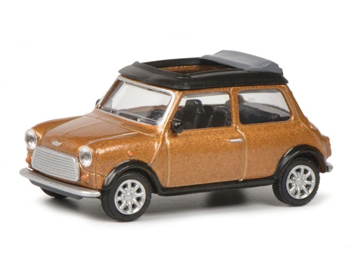 シュコー 1/64 ミニ クーパー 1970 オープンルーフ ブラウン メタリック Schuco Mini Cooper Brown Metallic 452021900