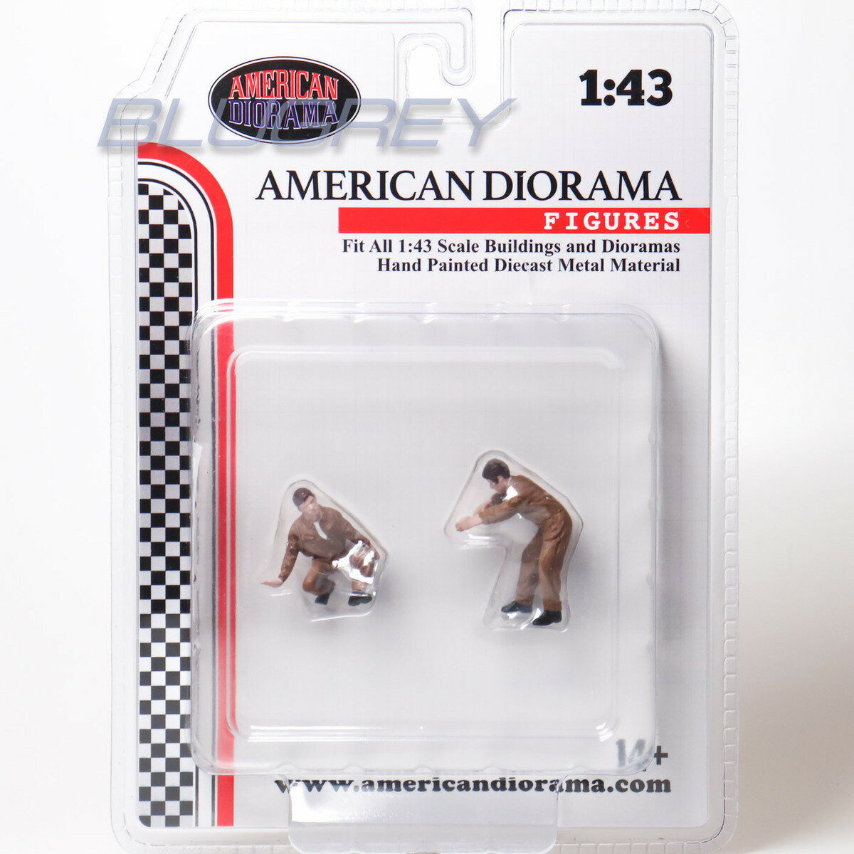 アメリカン ジオラマ 1/43 レースデイ セット 5 フィギア American Diorama Race Day Metal Figures Set