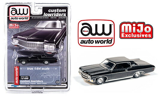 Auto World 1/64 シボレー インパラ 1970 ブラック ローライダー MiJo限定 Chevy Impala CP7667 ミニカー
