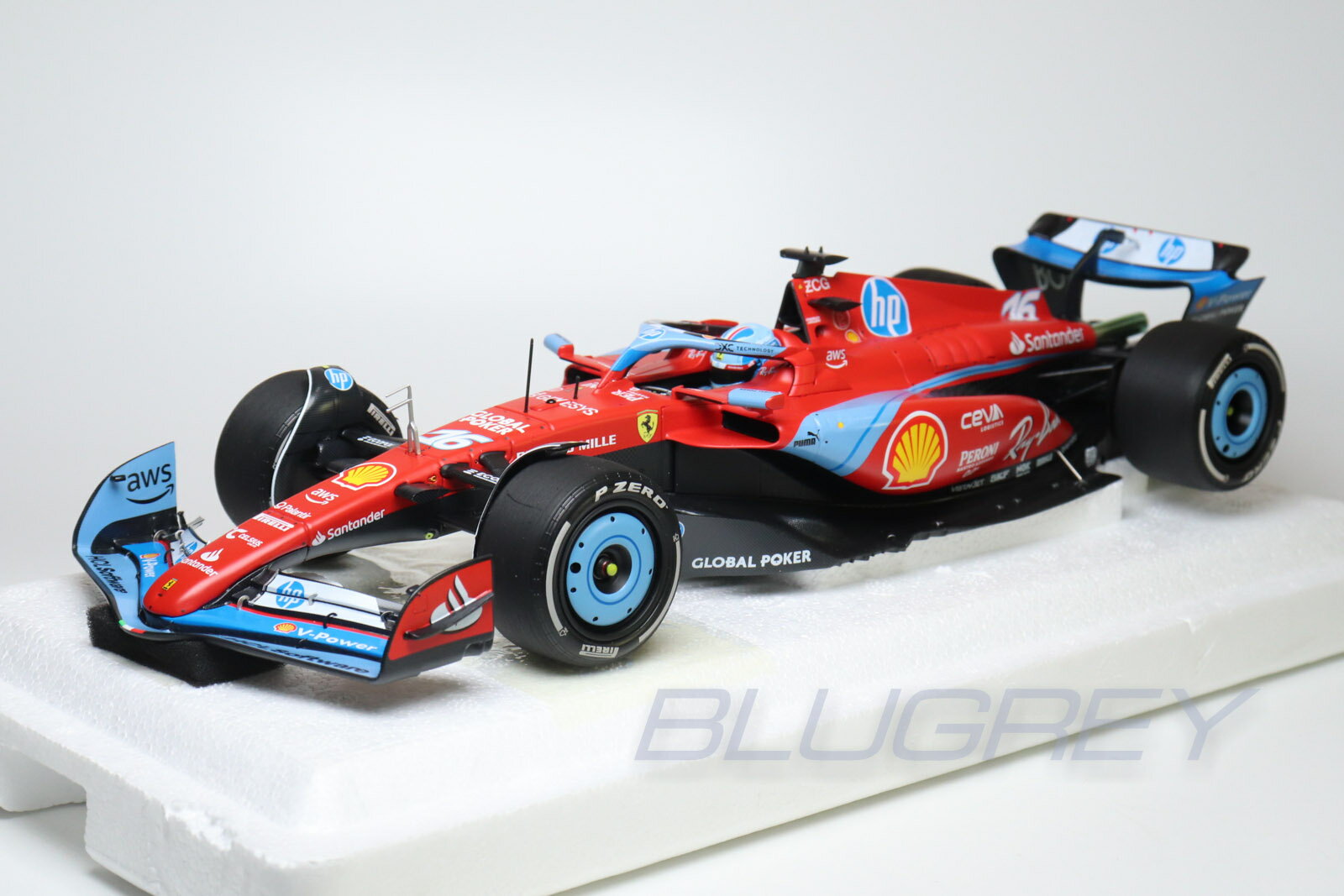 【国内在庫品】BBR 1/18 フェラーリ F1 SF-24 マイアミGP 2024 #16 ルクレール FERRARI MIAMI GP CHARLES LECLERC