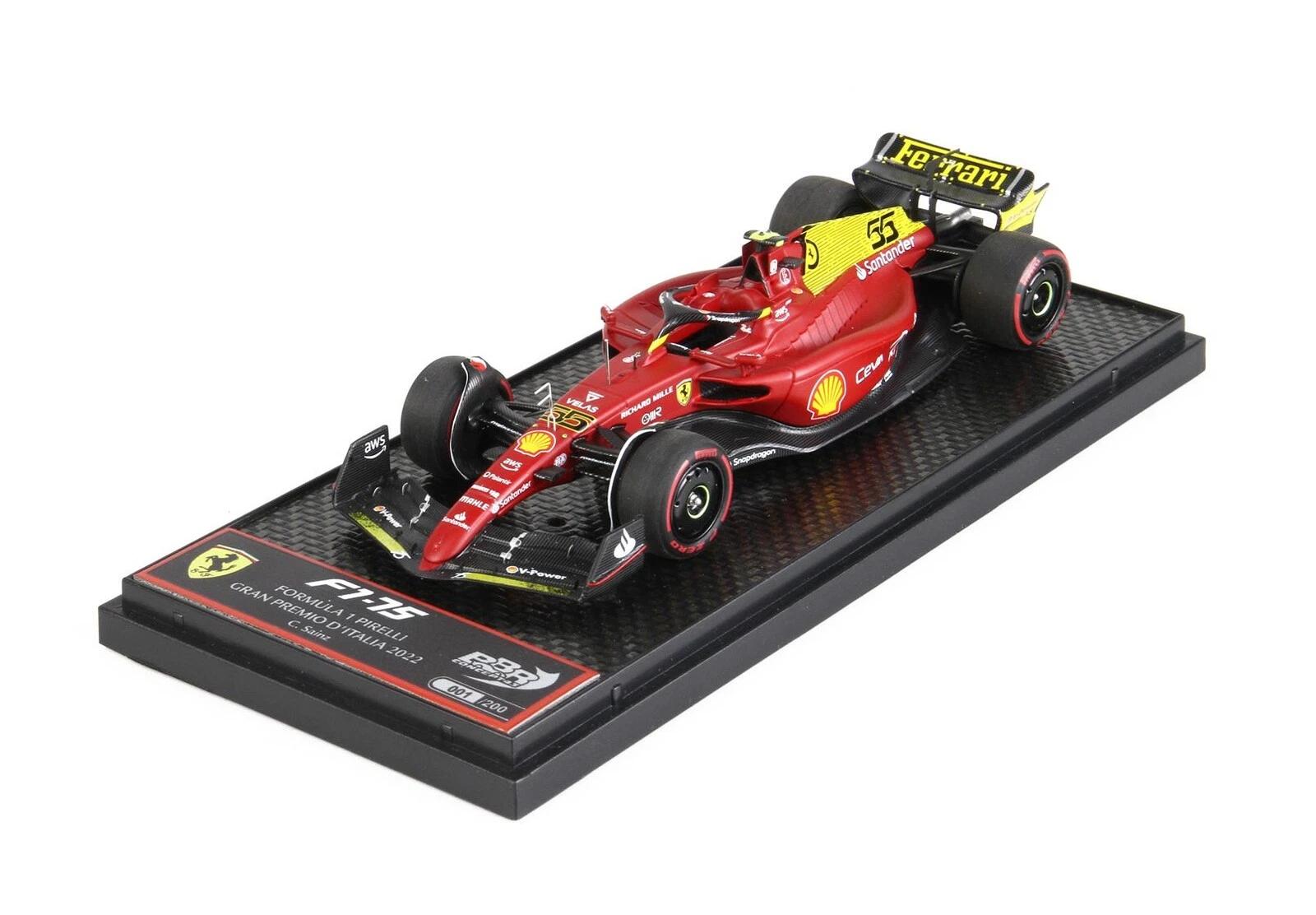 樂天商城 - BBR 1/43 フェラーリ F1-75 イタリアGP 2022 #55 カルロス・サインツ Jr Ferrari C.Sainz 限定200台 【国内在庫品】