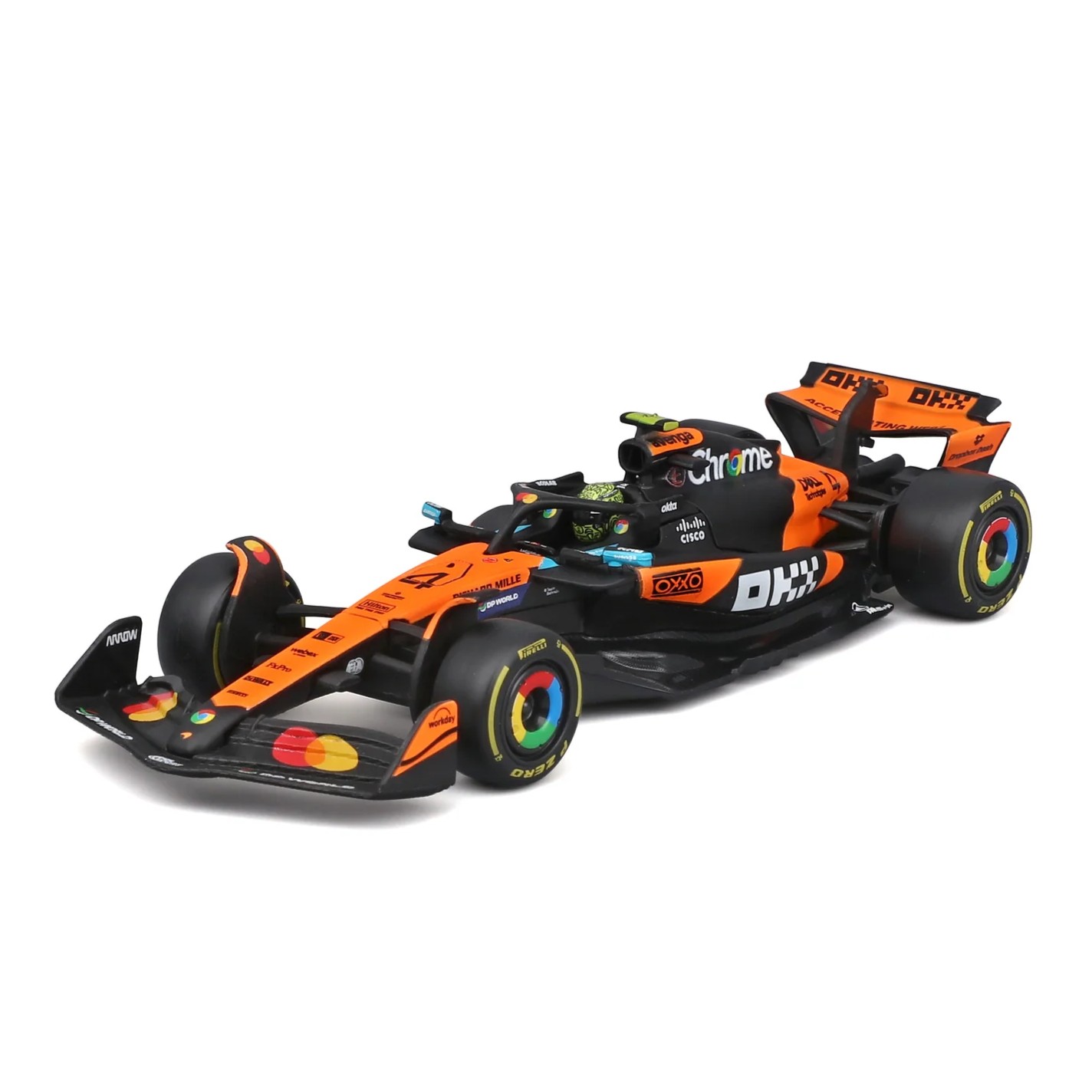 ブラーゴ 1/43 マクラーレン F1 MCL39 #4 ランド・ノリス 2025 Bburago Mclaren Lando Norris ドライバー付きモデル 【国内在庫品】 2
