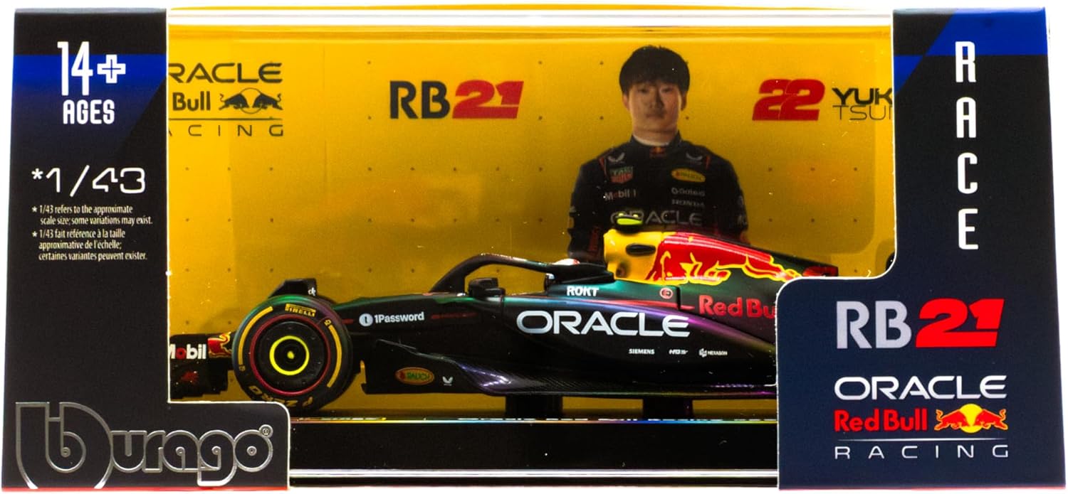 【国内在庫品】ブラーゴ 1/43 レッドブル F1 RB21 #22 角田祐樹 2025 Bburago Redbull Yuki Tsunoda ドライバー付...