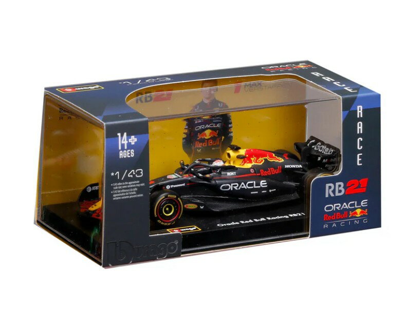 樂天商城 - ブラーゴ 1/43 レッドブル F1 RB21 #1 マックス・フェルスタッペン 2025 Bburago Max Verstappen ドライバー付き 【国内在庫品】