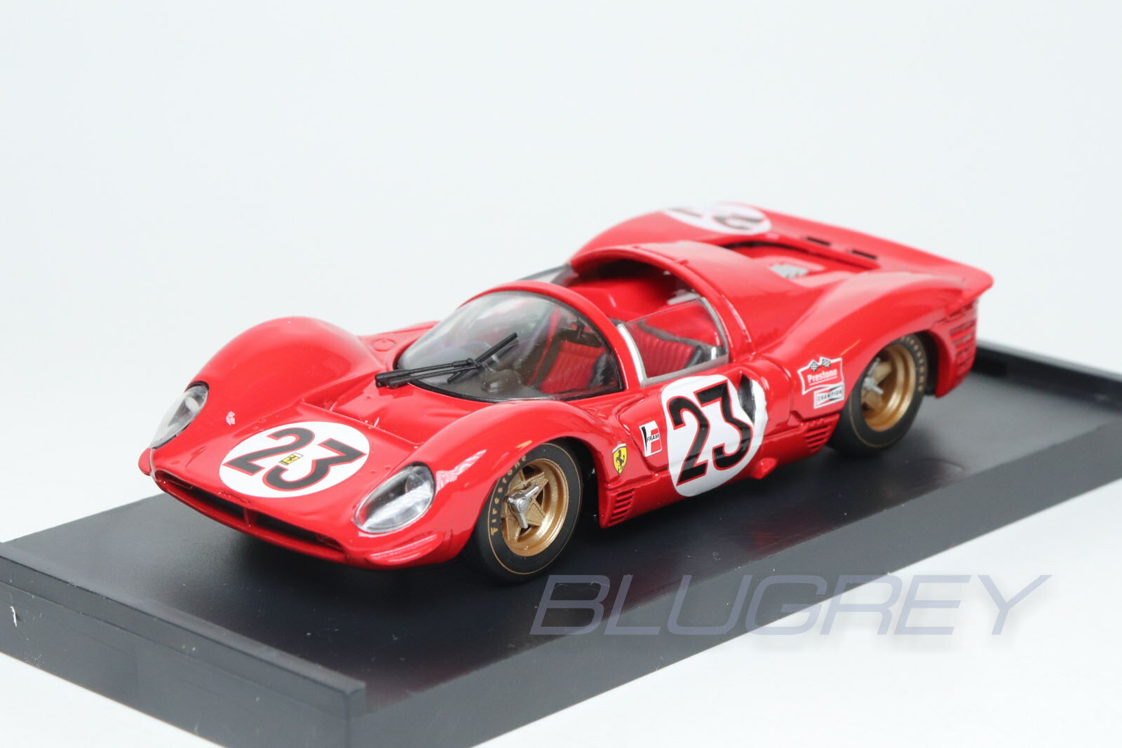 樂天商城 - ブルム 1/43 フェラーリ 330 P4 スパイダー デイトナ 1967 優勝 #23 BRUMM FERRARI DAYTONA L. Bandini / C. Amon 【国内在庫品】
