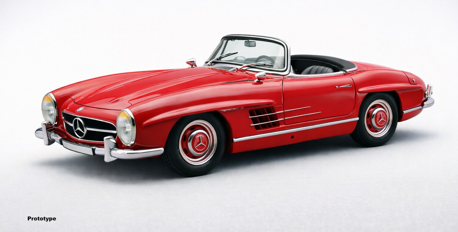 Rakuten - CMC 1/18 メルセデス ベンツ 300 SL ロードスター W198 レッド Mercedes-Benz 300 SL Roadster フル開閉 限定1500台　【国内在庫品】