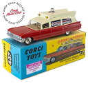 【国内在庫品】コーギー 1/54 キャデラック 救急車 レッド/クリーム CORGI Superior Ambulance on Cadillac Chassi...