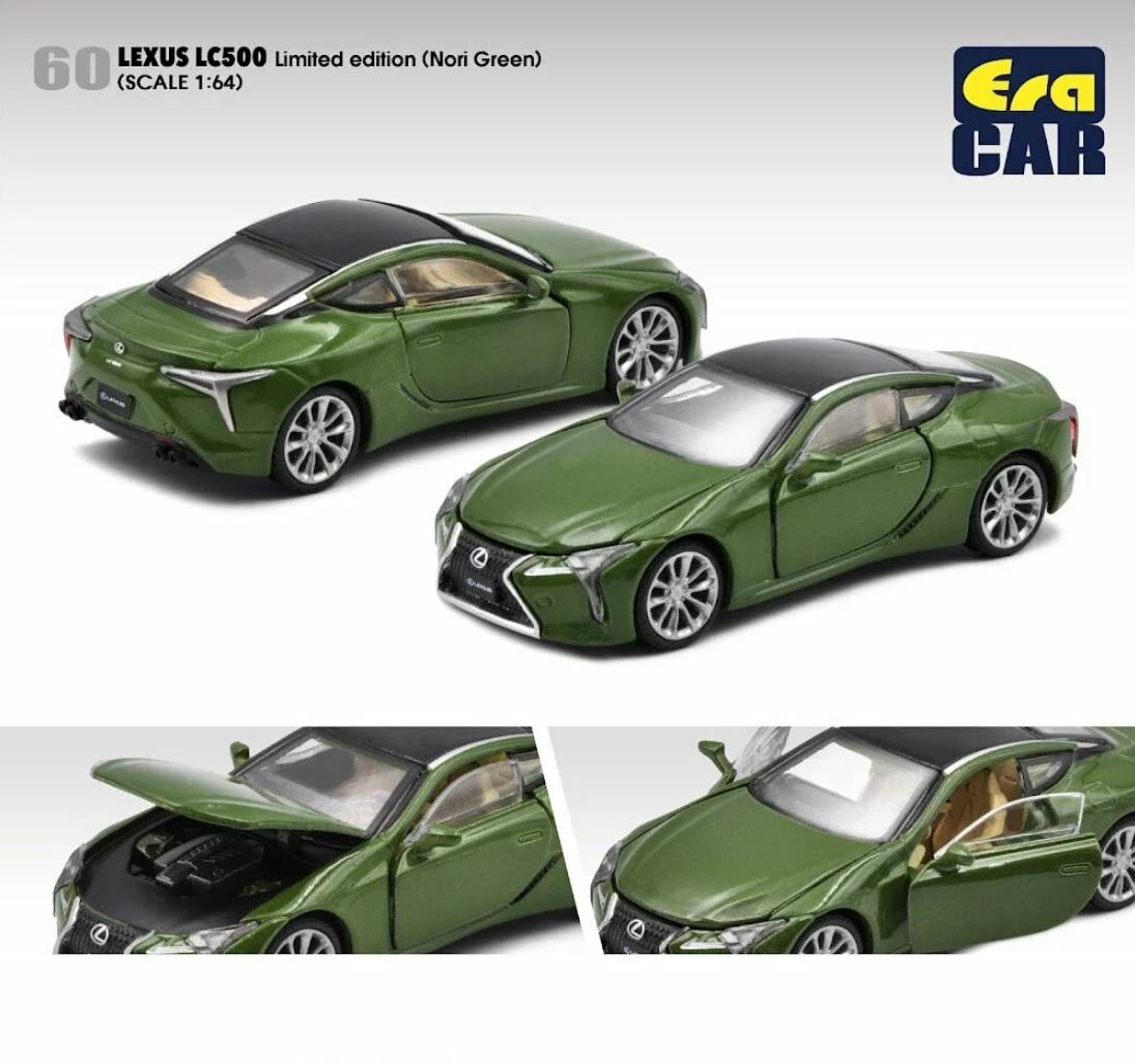 エラカー 1/64 レクサス LC500 ノリグリーン 限定 Era Car LEXUS LC 500 Nori Green LS21LCRN60