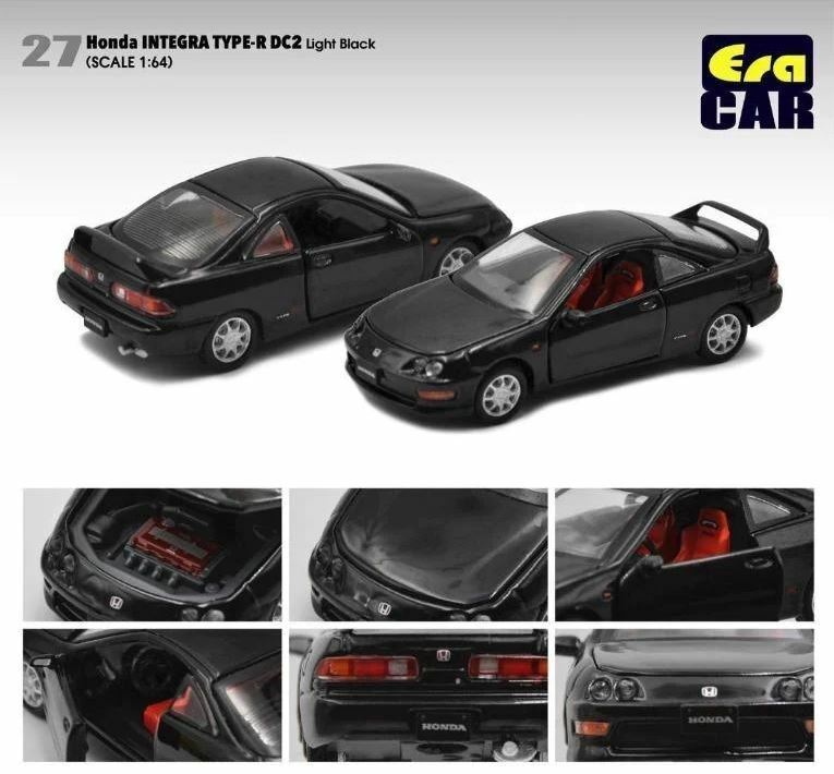 エラカー 1/64 ホンダ インテグラ タイプ-R DC2 前期 ブラック Era Car Honda INTEGRA TYPE-R HA20DCRN27