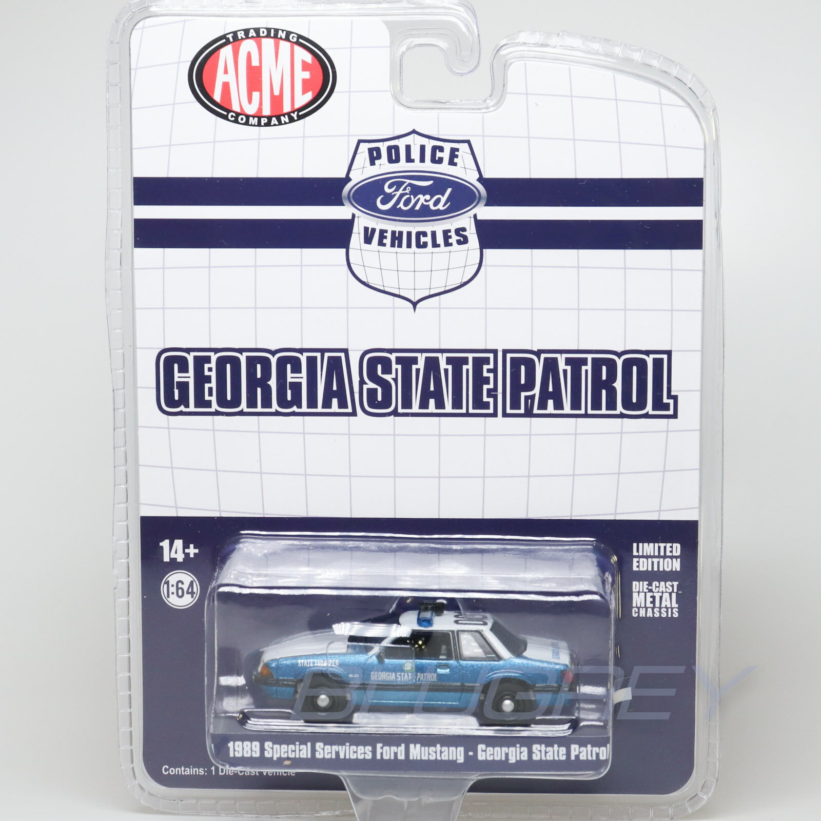 樂天商城 - グリーンライト ACME 1/64 フォード マスタング SSP 1989 ジョージア州パトロール Greenlight Mustang Georgia State Patrol 【国内在庫品】