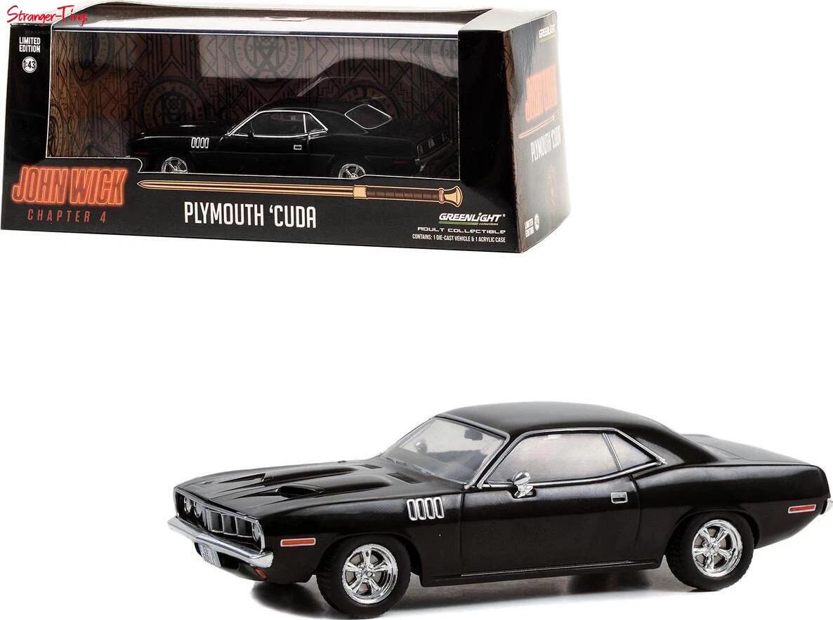 【国内在庫品】グリーンライト 1/43 プリマス クーダ 1971 映画 "ジョン・ウィック コンセクエンス" Greenlight Plymouth Cuda John Wick