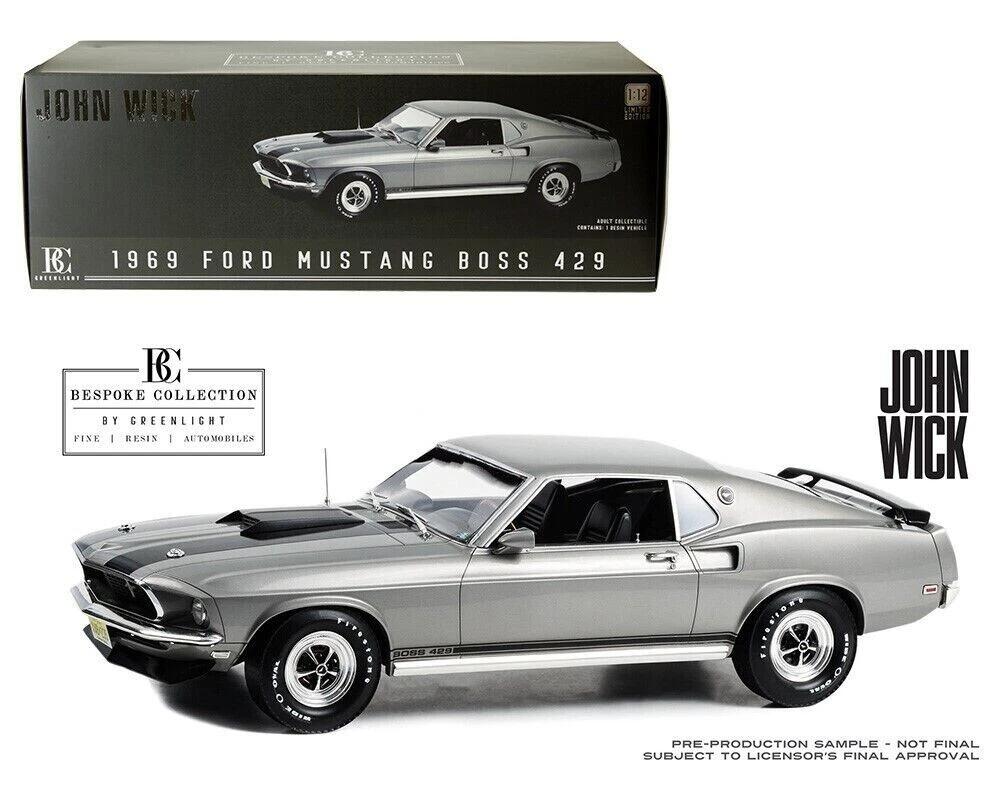 樂天商城 - グリーンライト 1/12 フォード マスタング BOSS 429 1969 ”ジョン ウィック” Greenlight Ford Mustang John Wick レジンモデル 【国内在庫品】