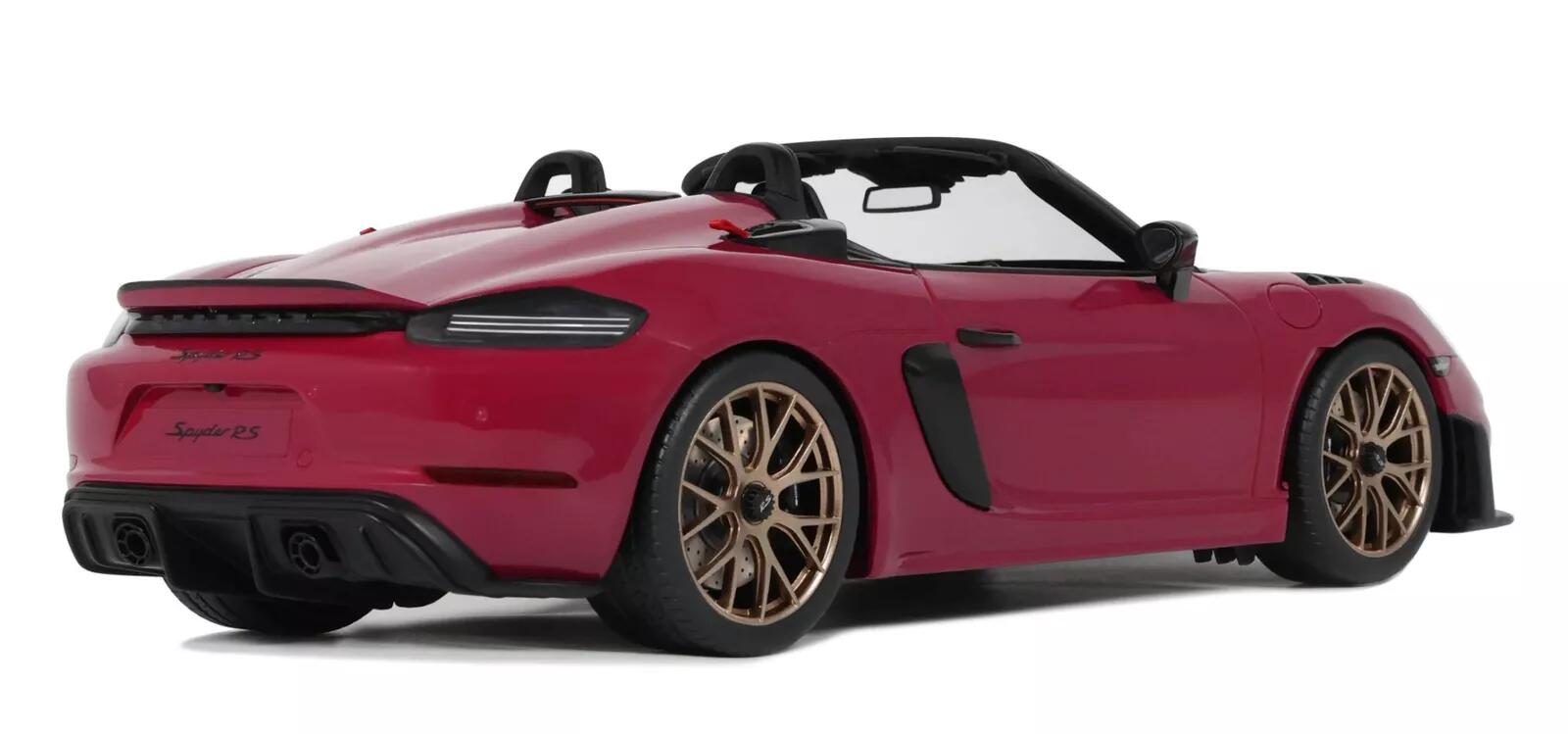 【国内在庫品】GT SPIRIT 1/18 ポルシェ 718 スパイダー RS ヴァイザッハ パッケージ 2023 ダークピンク PORSCHE 718 Spyder RS