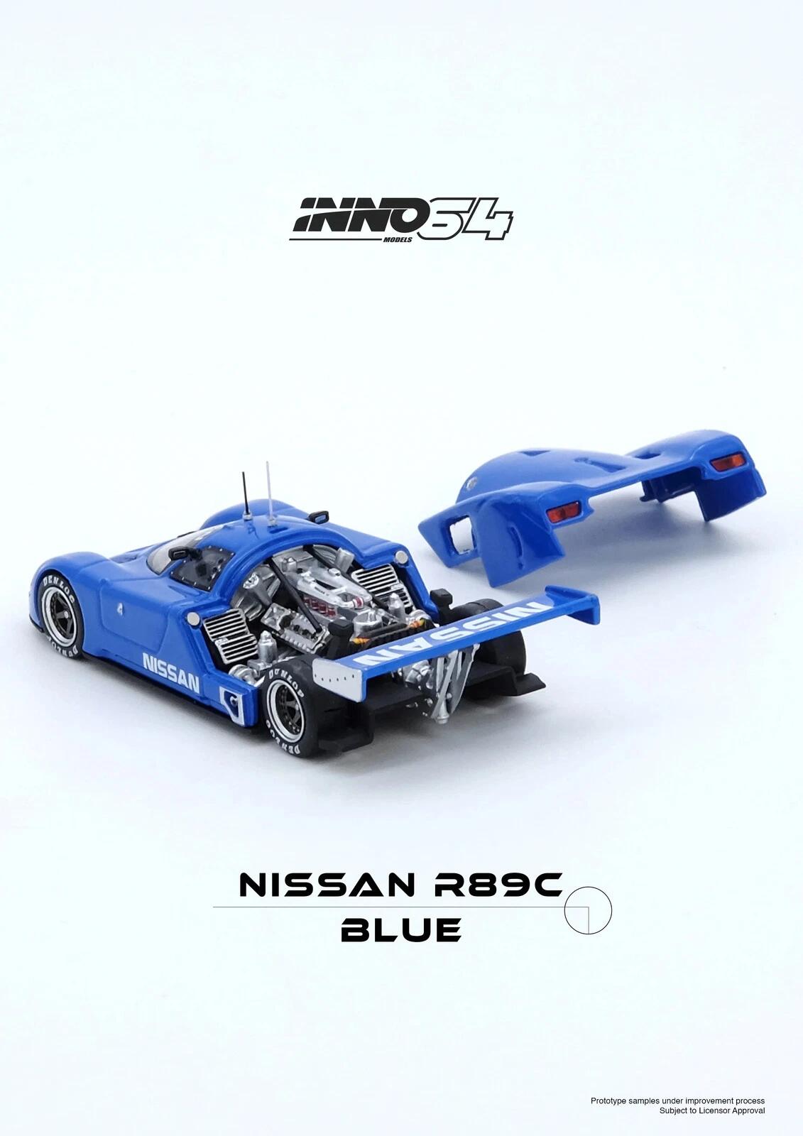 �ڹ���߸��ʡ�INNO Models 1/64 ���� Nissan R89C �֥롼 ��ޥ� Le Mans ���Υ�ǥ�