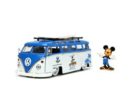 JADA TOYS 1/24 フォルクスワーゲン バス 1962 ミッキーマウス フィギア サーフィン VW BUS 33179