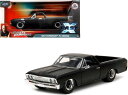 JADA TOYS 1/24 ワイルドスピード 10 シボレー エルカミーノ 1967 ブラック F F F10 Chevy El Camino 34413