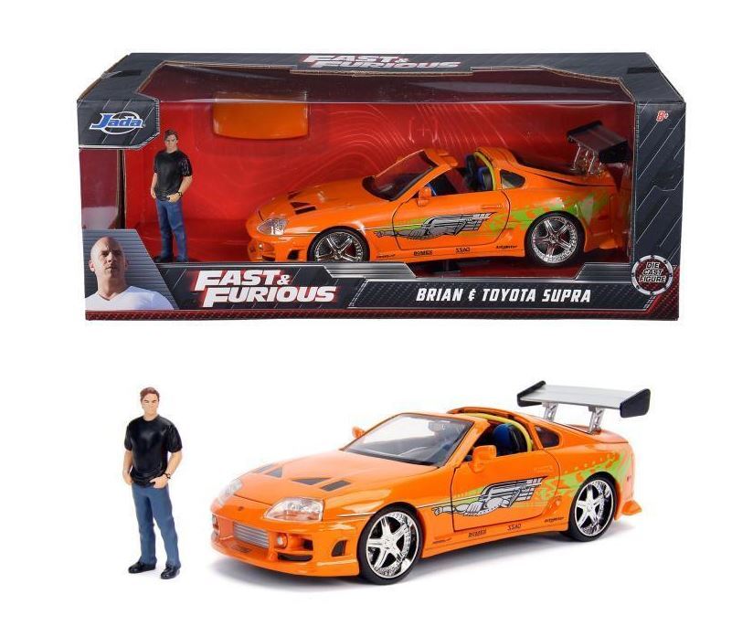 JADA TOYS 1/24 ワイルドスピード トヨタ スープラ ウィズ ブライアン オコナー フィギア FAST AND THE FURIOUS SUPRA 30738 ミニカー ダイキャスト ジャダトイズ