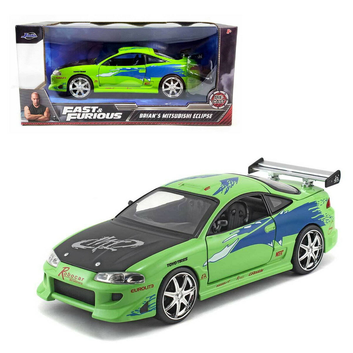 JADA TOYS 1/24 磻ɥԡ ֥饤 ɩ ץ 1995 ꡼ Fast &Furious Brian's Eclipse 97603 ߥ˥ 㥹 ȥ