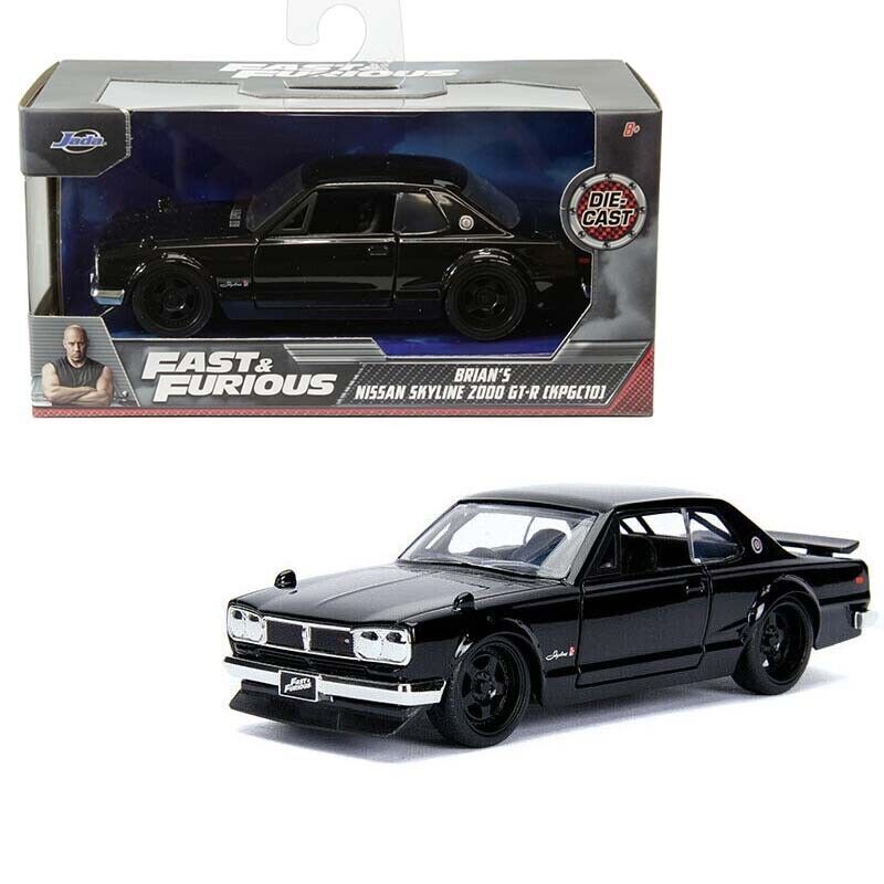 JADA TOYS 1/32 ワイルドスピード 日産 スカイライン 2000 GT-R 1971 ブラック ブライアン FAST AND THE FURIOUS NISSAN ミニカー