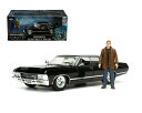 JADA TOYS 1/24 シボレー インパラ スポーツセダン 1967 + ディーン フィギア "スーパーナチュラル" Chevrolet Impala Supernatural