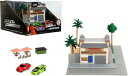 【国内在庫品】JADA TOYS ナノ ワイルドスピード トレット マーケット & カフェ ジオラマ フォード F-150 / 三菱 エクリプス Fast & ...