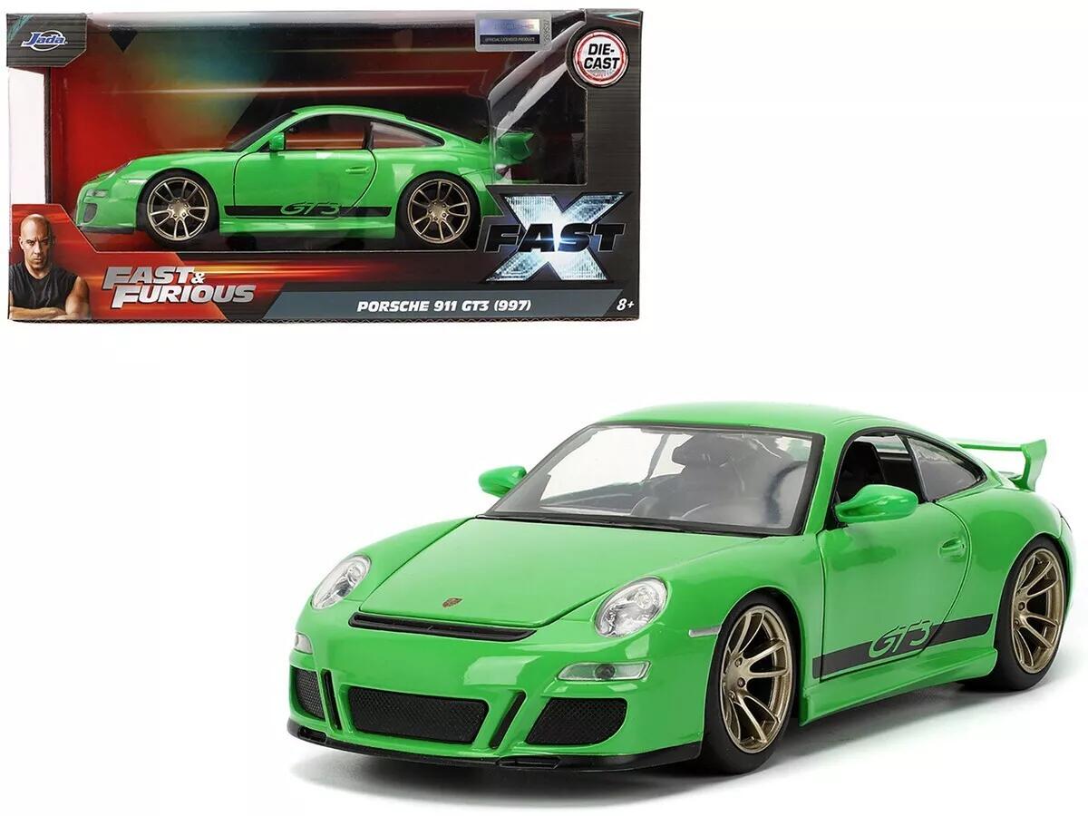【国内在庫品】JADA TOYS 1/24 ワイルドスピード ポルシェ 911 GT3 997 グリーン Jada Porsche 911 Fast & Furious 34919