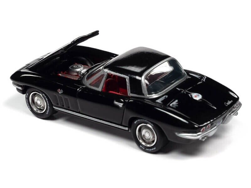 Johnny Lightning 1/64 シボレー コルベット C2 1965 ブラック Chevrolet Corvette ミニカー 3