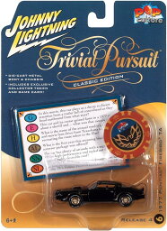 Johnny Lightning 1/64 ポンティアック トランザム 1977 ブラック ポーカーチップ付き Trivial Pursuit Pontiac Ttrans Am ミニカー