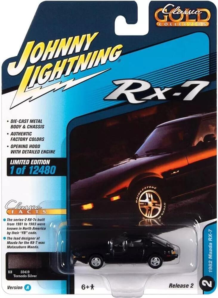�ڹ���߸��ʡ�Johnny Lightning 1/64 �ޥĥ� RX-7 1982 �֥�å� MAZDA �ߥ˥���
