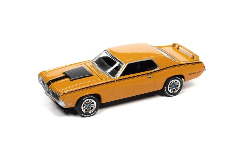 Johnny Lightning 1/64 マーキュリー クーガー エリミネーター 1970 ゴールド Mercury Cougar Eliminator ミニカー 【国内在庫品】