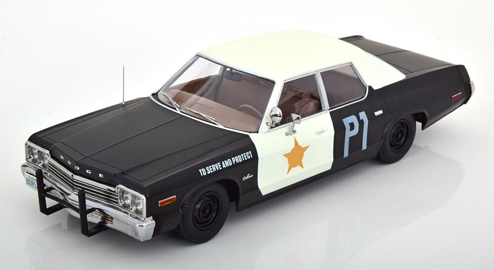 KK-Scale 1/18 ダッジ モナコ ブルース・ブラザーズ 1974 DODGE Monaco Blues Mobile ミニカー