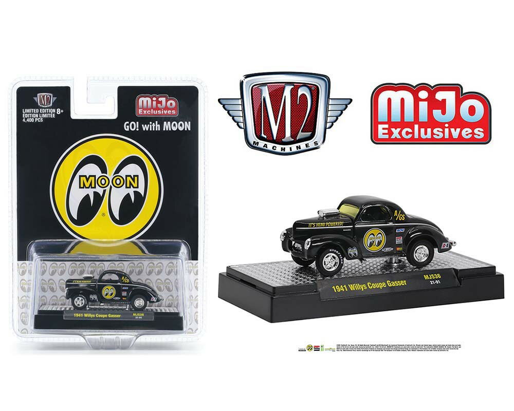 M2 Machines 1/64 ウィリス クーペ ガッサー 1941 ムーンアイズ Auto-Gasser Willy 039 s Coupe Gasser Mooneyes MiJo ミニカー