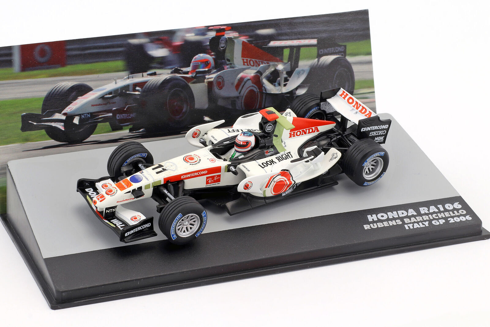 アルタヤ 1/43 ホンダ F1 RA106 ルーベンス・バリチェロ イタリアGP 2006 1984 Honda Rubens Barrichello