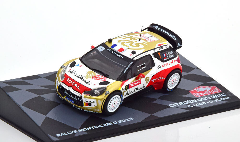 アルタヤ 1/43 シトロエンDS3 WRC モンテカルロラリー 2013 Citroen Winner S.Loeb / D.Elena ミニカー