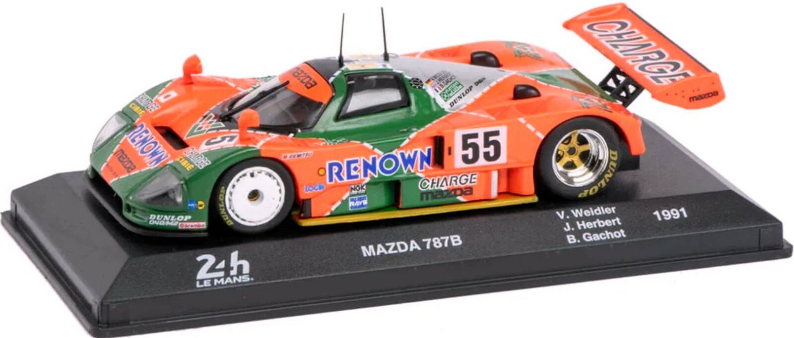BLUGREYʥ֥饰졼 ŷԾŹ㤨֡ڹ߸ʡ1/43 ޥĥ 787B 1991 ޥ24H #55 Weider/Herbert/ Gachot Mazda 787B Le Mans CollectionפβǤʤ4,380ߤˤʤޤ
