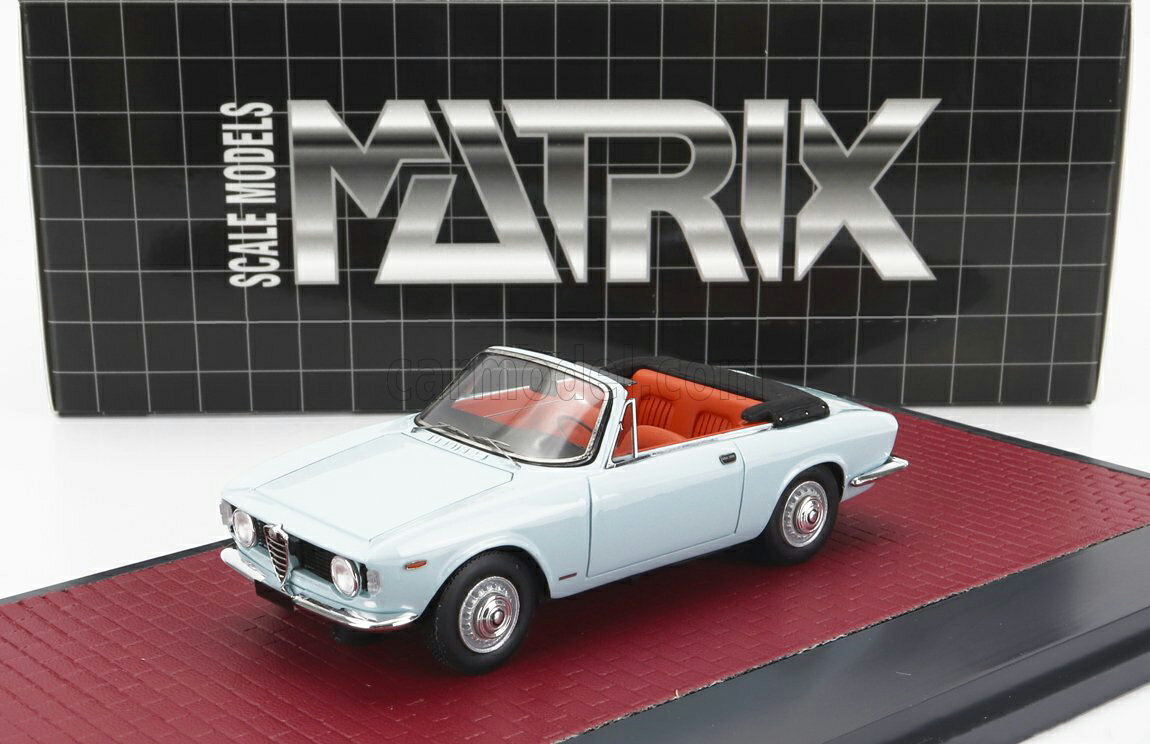 【国内在庫品】マトリックス 1/43 アルファロメオ ジュリア GTC カブリオレ ライトブルー MATRIX SCALE MODELS ALFA ROMEO GIULIA ミニカー