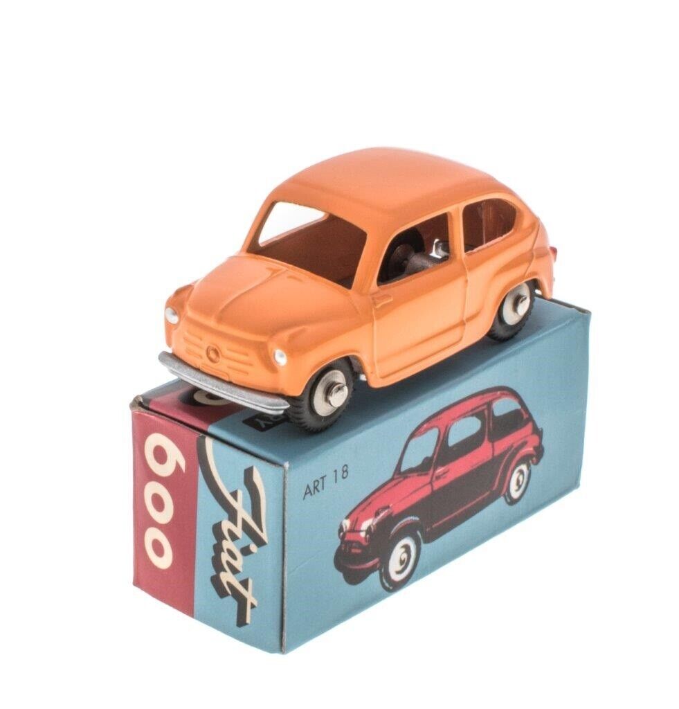 マーキュリー 1/48 フィアット 600 ベルリーナ 1955 オレンジ FIAT 600 BERLINA アシェット HACHETTE MERCURY 復刻版