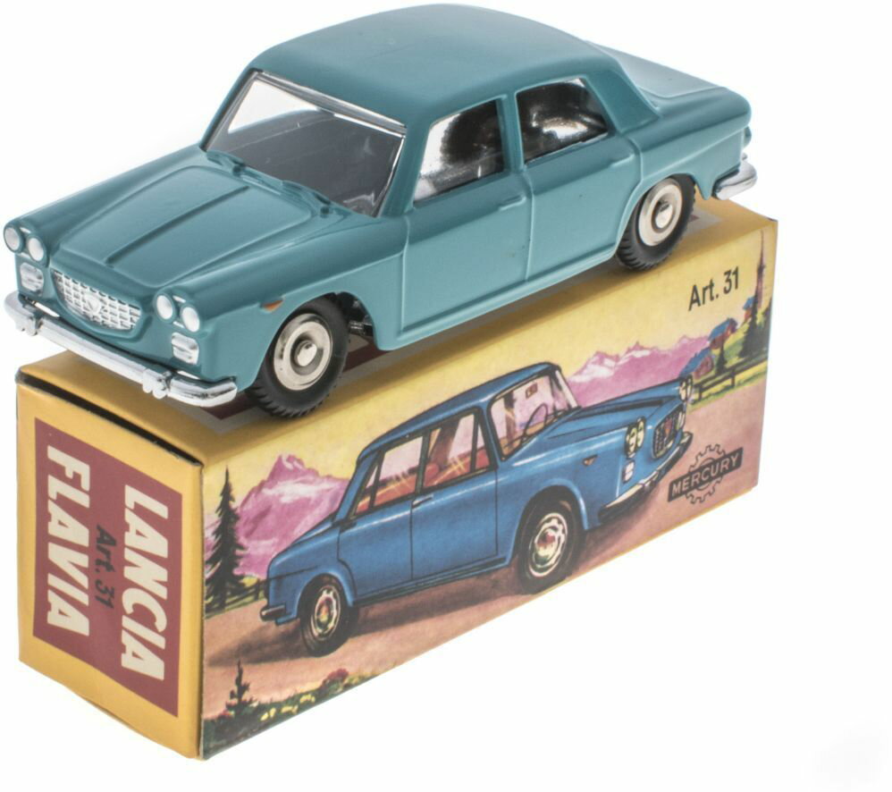 ڹ߸ʡۥޡ꡼ 1/48  ե 1962 ֥롼 LANCIA FLAVIA å HACHETTE MERCURY ߥ˥ 