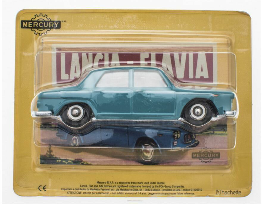�ڹ���߸��ʡۥޡ�����꡼ 1/48 ������ �ե������ 1962 �֥롼 LANCIA FLAVIA �������å� HACHETTE MERCURY �ߥ˥��� ������