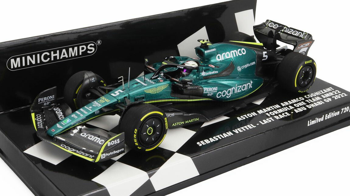【国内在庫品】ミニチャンプス 1/43 アストンマーチン F1 AMR22 #5 セバスチャン ベッテル 2022 アブダビGP ラストレース MINICHAMPS