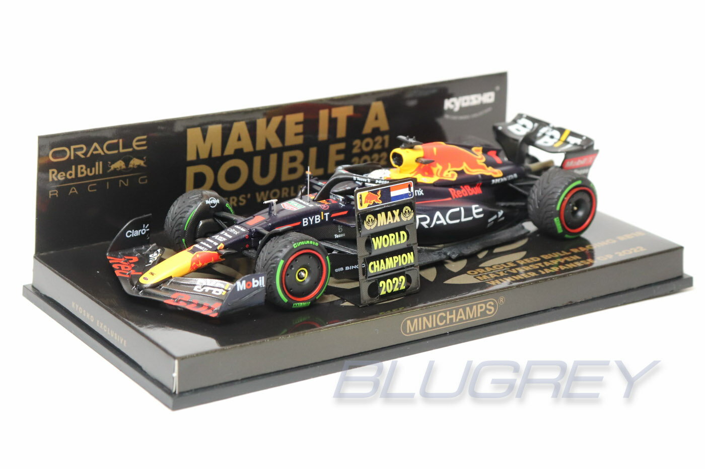 ミニチャンプス 1/43 レッドブル F1 RB18 #1 フェルスタッペン 鈴鹿 日本GP 2022 優勝 ピットボード付き MINICHAMPS RED BULL ミニカー ワールドチャンピオン