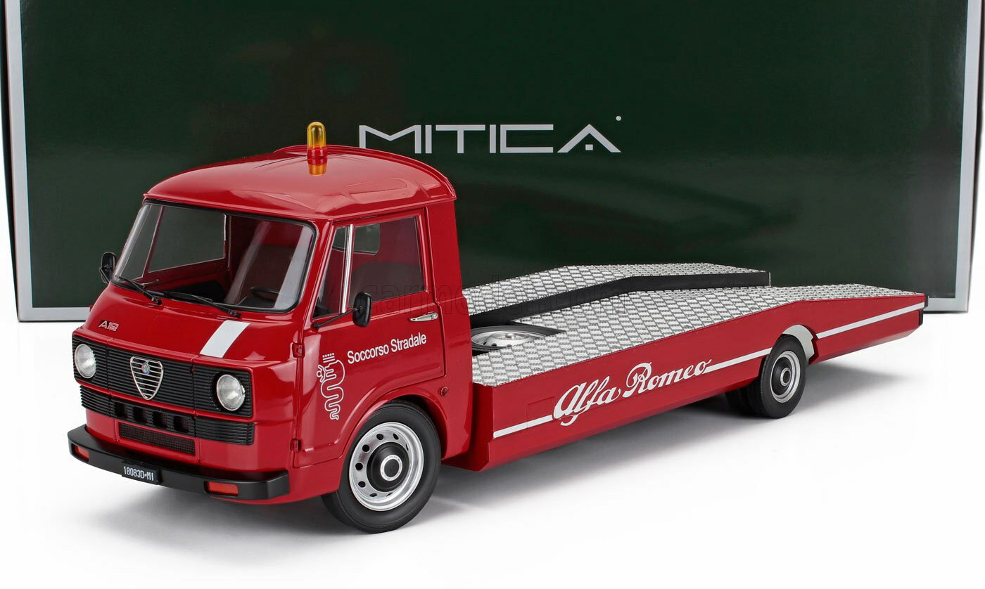 MITICA 1/18 アルファロメオ A12 (F12) トウトラック 積載車 1977 レッド ALFA ROMEO CARRO ATTREZZI SECONDA SERIE ダイキャスト　