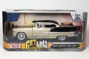 MOTOR MAX 1/24 シボレー ベルエア ハードトップ 1955 ベージュ / ブラック ローライダー Chevrolet Bel Air Lowrider ミニカー GET LOW ミニカー ダイキャスト モデルカー 【仕様】・ダイキャスト・スケール：1/24・ドア開閉・品番：79031BE【注意】・製造時の塗装ムラ・ブツ・傷・はみ出し・デカールのズレ・浮き・欠け・ボンドのはみ出し・部品のズレ・タイヤの浮きなど、　メーカーによって差はありますが量産モデルはある程度許容されています。　個体差による返品・交換はお受けできませんのでご了承ください。・ブリスター、台紙、外箱には輸送に伴うスレやヨレ、汚れ、変形などがある場合があります。　パッケージの細かなダメージを気にされる方はご注文をお控え下さい。・パッケージの仕様/デザインは異なる場合があります。・商品は撮影や検品のため一度開封している場合があります。・お使いのパソコンのモニターの発色具合により実際のものと色が異なる場合がございます。 2