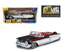 MOTOR MAX 1/24 シボレー インパラ SS コンバーチブル 1958 ブラック/ホワイト ローライダー Chevrolet Impala Lowrider ミニカー GET LOW ミニカー ダイキャスト モデルカー 【仕様】・ダイキャスト・スケール：1/24・ドア開閉・品番：79025whb【注意】・製造時の塗装ムラ・ブツ・傷・はみ出し・デカールのズレ・浮き・欠け・ボンドのはみ出し・部品のズレ・タイヤの浮きなど、　メーカーによって差はありますが量産モデルはある程度許容されています。　個体差による返品・交換はお受けできませんのでご了承ください。・ブリスター、台紙、外箱には輸送に伴うスレやヨレ、汚れ、変形などがある場合があります。　パッケージの細かなダメージを気にされる方はご注文をお控え下さい。・パッケージの仕様/デザインは異なる場合があります。・商品は撮影や検品のため一度開封している場合があります。・お使いのパソコンのモニターの発色具合により実際のものと色が異なる場合がございます。 2